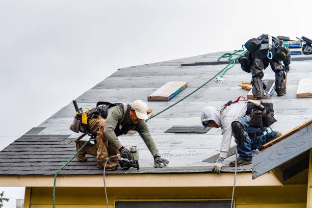 Professional Gutter Installation technician working in Pierceton, IN